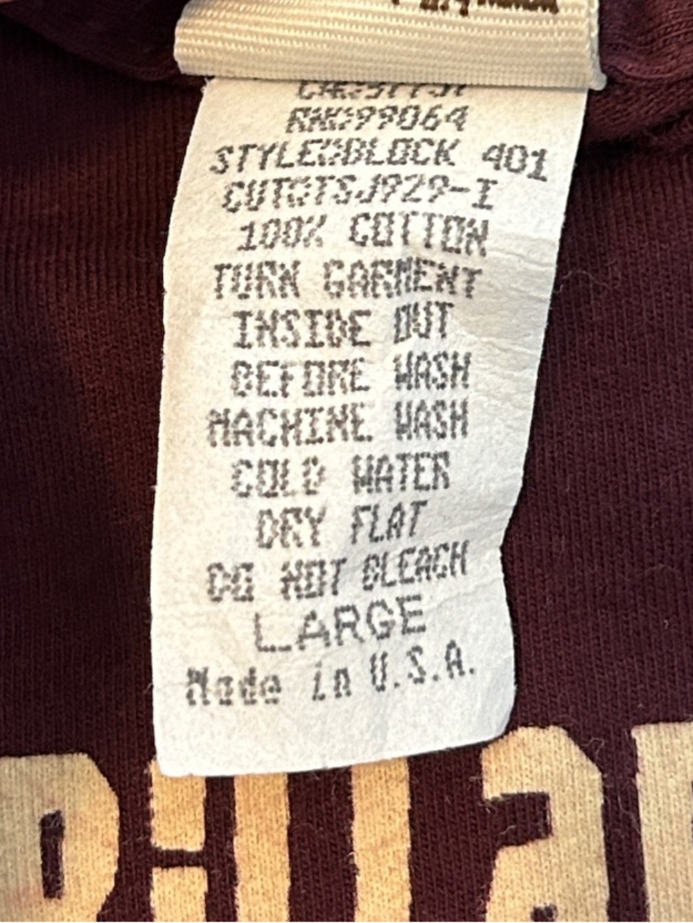 Vintage Y2K Billabong Maroon Long Sleeve Logo Tee - Picture 5 of 10